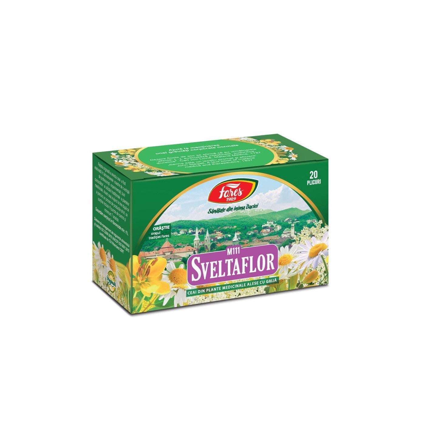 Ceai Sveltaflor, M111, 20 plicuri, Fares