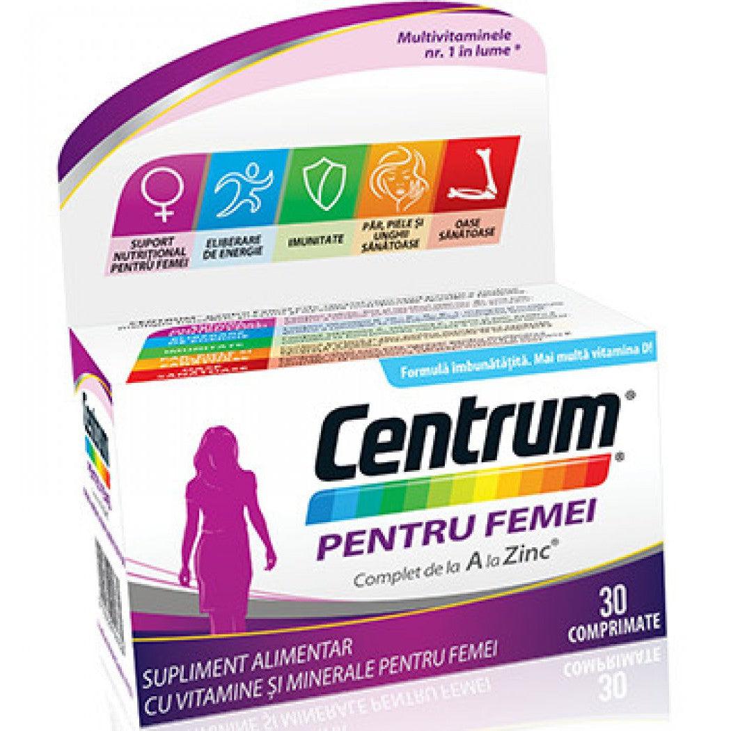 Centrum pentru femei de la A la Zinc, 30 comprimate, GSK
