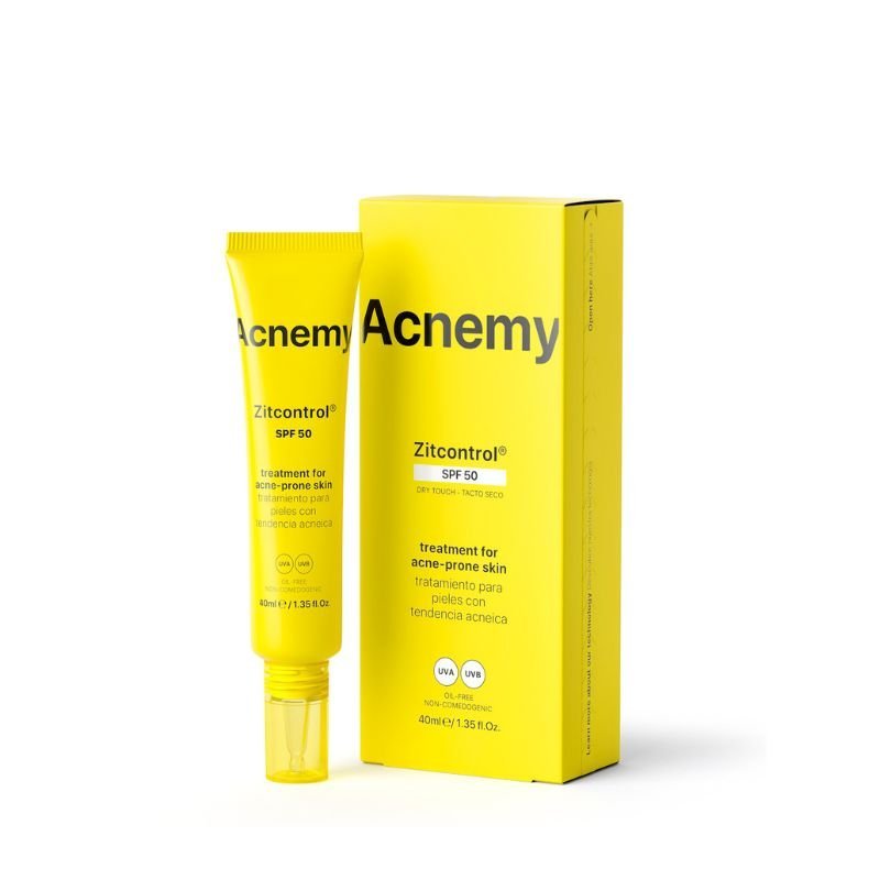 Crema de fata pentru acnee cu SPF50, Zitcontrol, 40ml, Acnemy