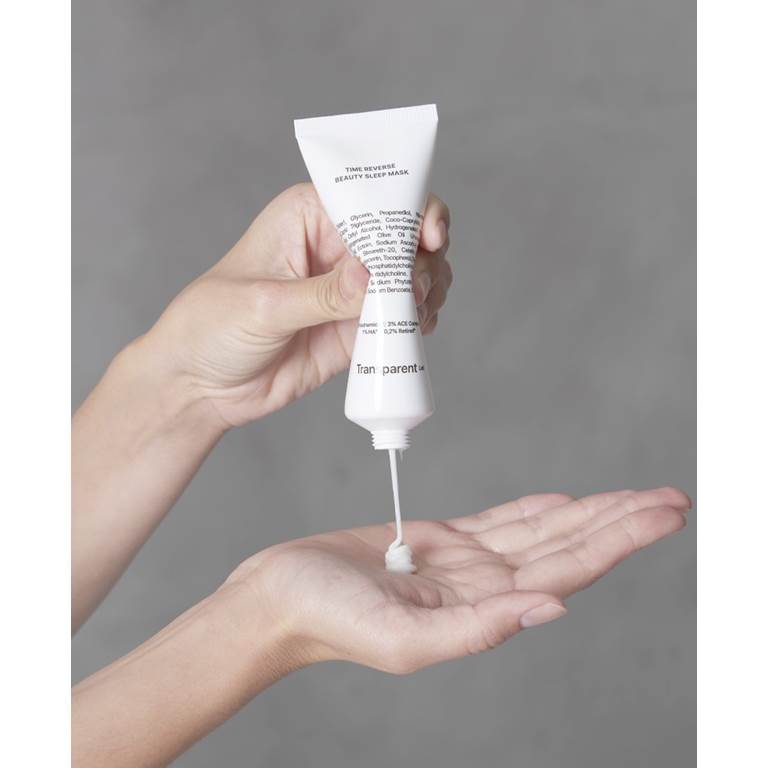 Masca de noapte anti-aging cu Niacinamide si Retinol, 75ml, Transparent Lab