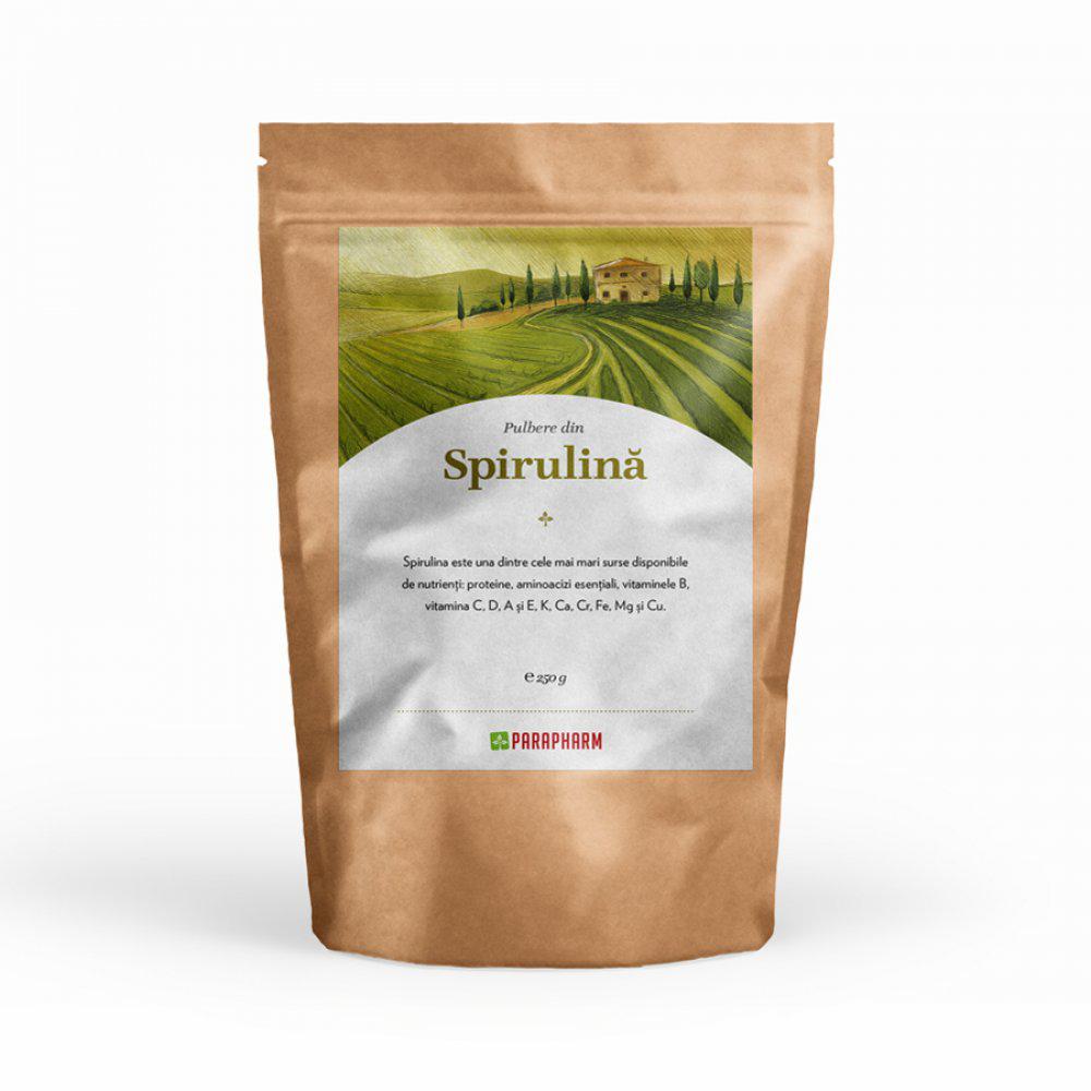 Pulbere din Spirulina, 250g, Parapharm