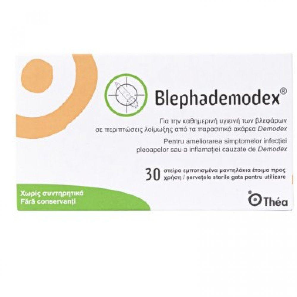 Servetele sterile pentru igiena pleoapelor Blephademodex, 30 bucati, Thea