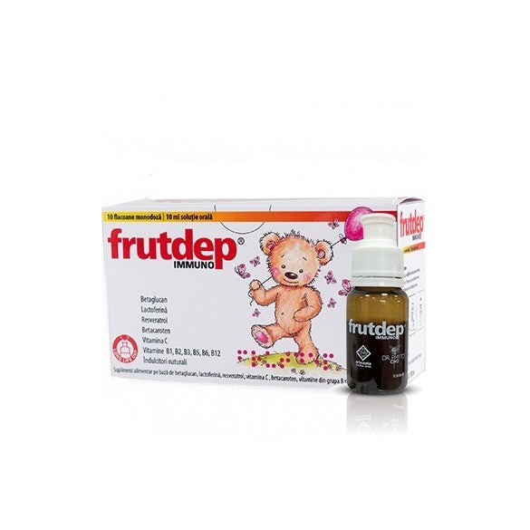 Solutie orala Frutdep Immuno, 10 flacoane, Dr. Phyto