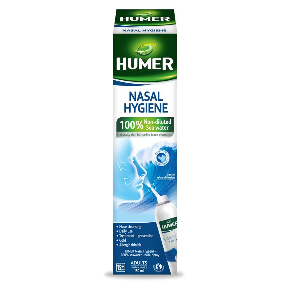 Spray nazal cu apa de mare pentru adulti, 150 ml, Humer