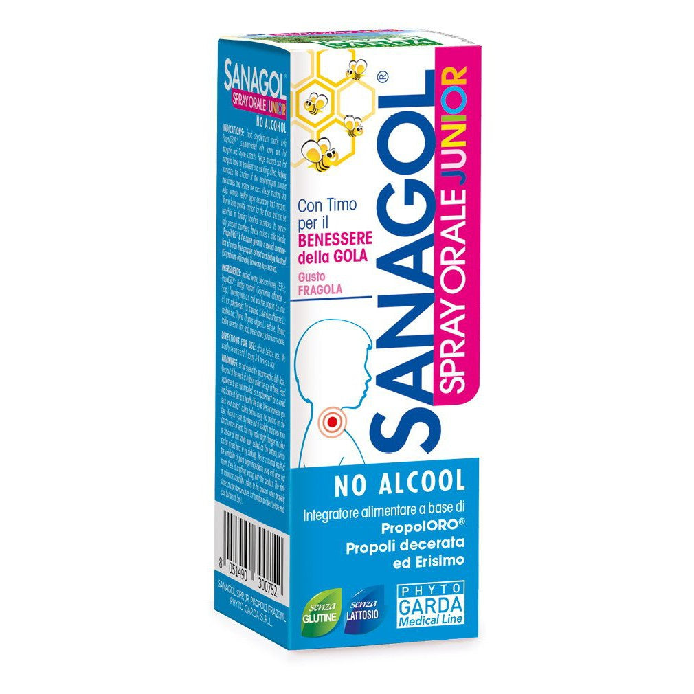 Spray pentru gat, Sanagol Spray Oral Junior, 20 ml, Phyto Garda