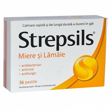 Strepsils miere si lamaie, 36 pastile, Reckitt Benckiser Healthcare