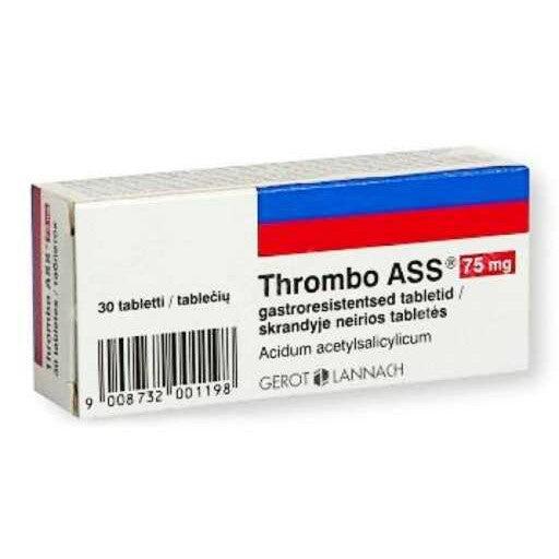 Thrombo Ass, 75 mg, 30 comprimate gastrorezistente, Lannacher