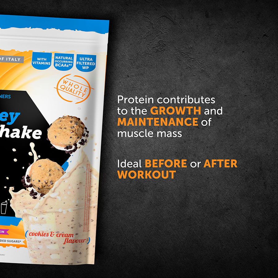 100% WHEY PROTEIN SHAKE> Cookies & Cream, 900 gr, Named Sport