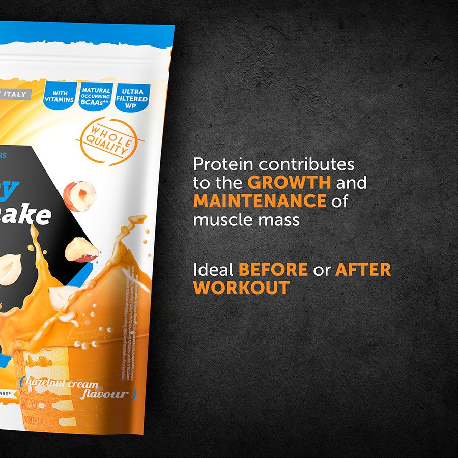 100% WHEY PROTEIN SHAKE> Hazelnut Cream, 900 gr, Named Sport