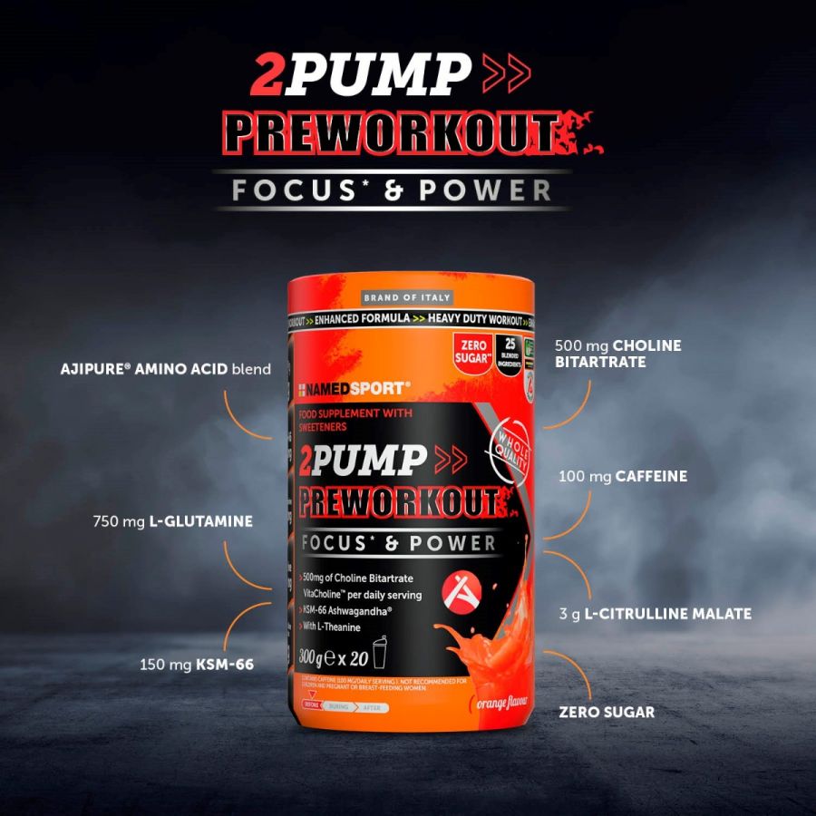 2PUMP>> PREWORKOUT, 300 gr, Named Sport