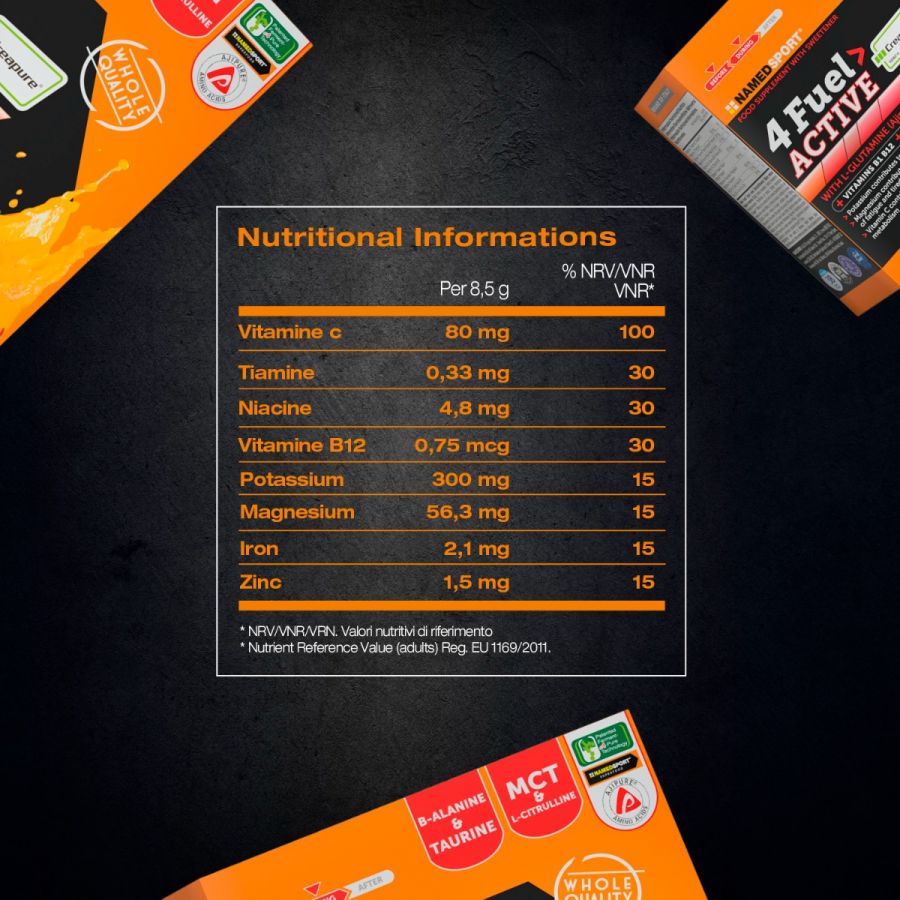 4FUEL> ACTIVE, 119 gr, 14 plicuri de 8.5 gr, Named Sport