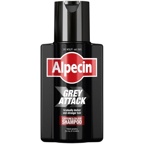 Sampon cu cafeina pentru parul grizonat Grey Attack, 200 ml, Alpecin