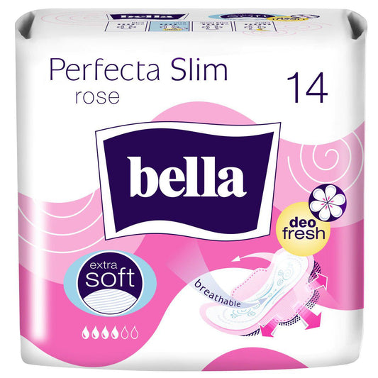 Absorbante Bella Perfect slim rose deo fresh, 14 bucati