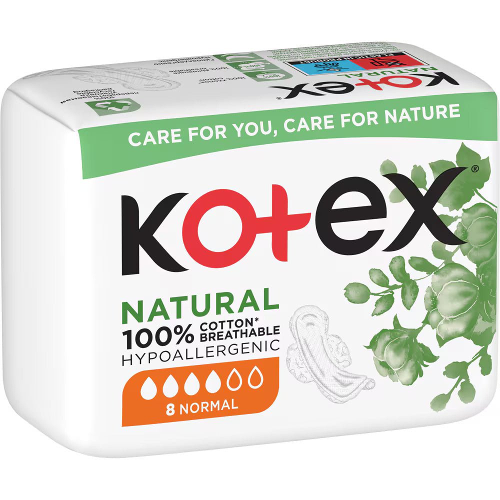 Absorbante Kotex Natural Normal, 8 bucati, Kotex