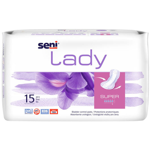 Absorbante pentru incontinenta Seni Lady Super, 15 bucati, Seni