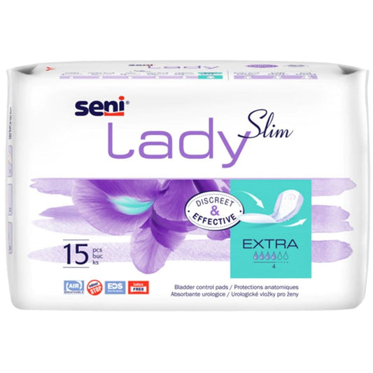 Absorbante urologice Lady Slim, Extra, 15 bucati, Seni - 5900516699123