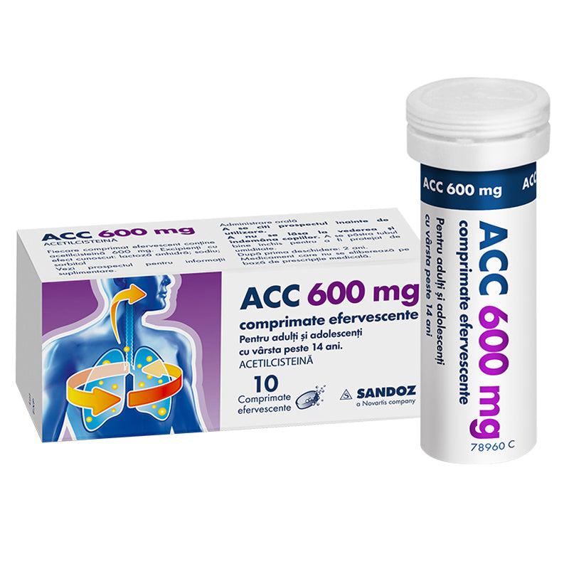 ACC, 600 miligrame, 10 comprimate efervescente, Sandoz-