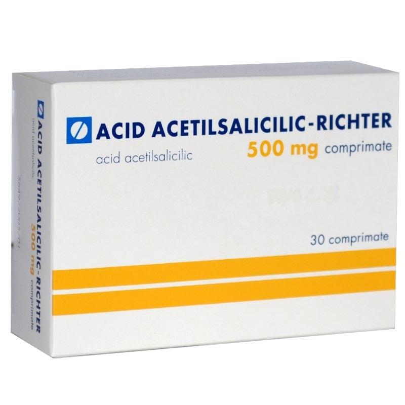 Acid acetilsalicilic-Richter, 500 mg, 30 comprimate, Gedeon Richter-