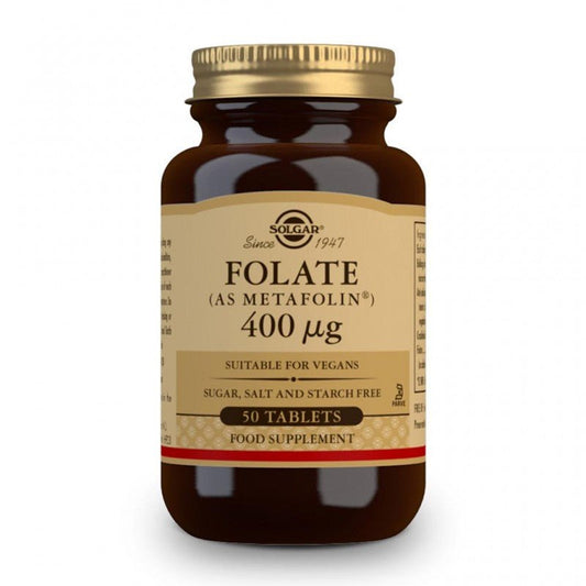 Acid folic Folate 400 μg, 50 tablete, Solgar - 033984019409