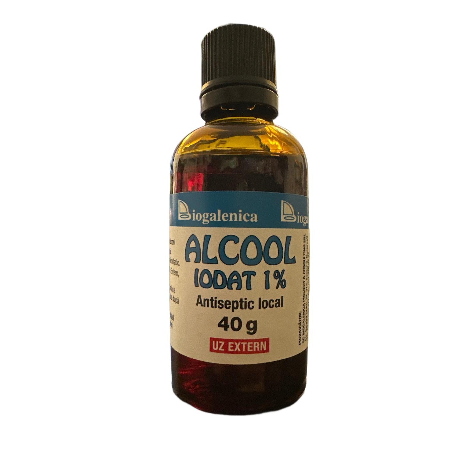 Alcool Iodat 1%, 40ml, Biogalenica-