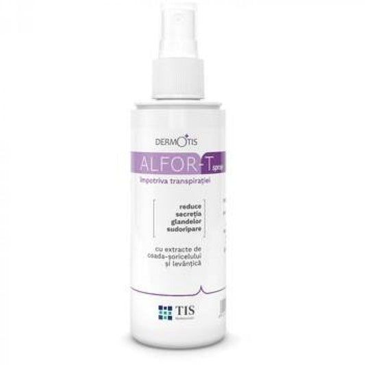 Alfor-T spray impotriva transpiratiei excesive a picioarelor, 110 ml, Tis Farmaceutic-