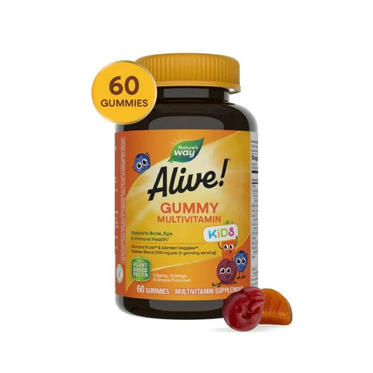 Alive! Kids Multivitamin Gummy Nature's Way, 60 jeleuri, Secom