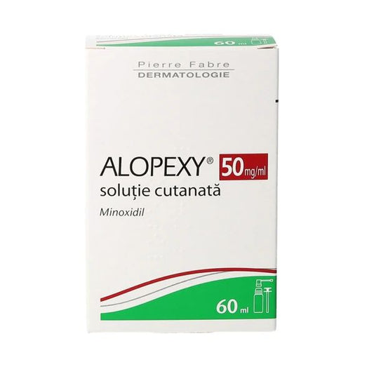 Alopexy, Minoxidil 50 miligrame/mililitru soluţie cutanată, 60 mililitri, Pierre Fabre