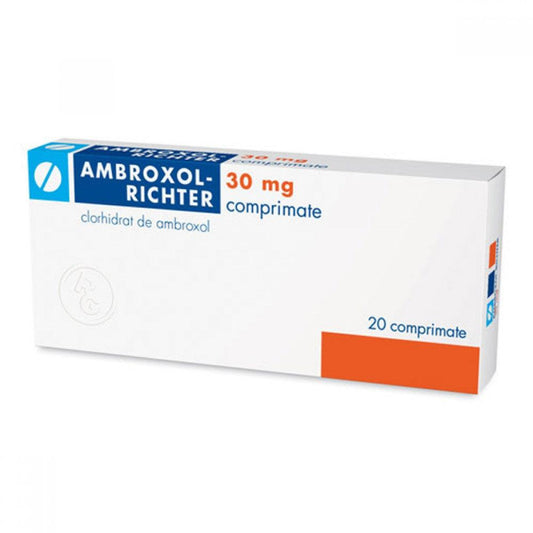 Ambroxol, 30 mg, 20 comprimate, Gedeon Richter