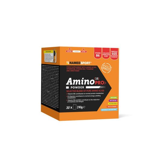 AMINO(16)PRO>, 240 gr, 30 plicuri de 8 gr, Named Sport-