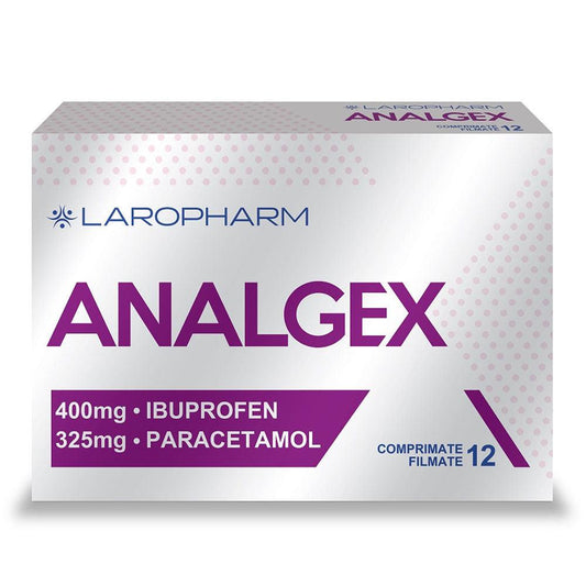 Analgex, 400 mg/325 mg, 12 comprimate filmate, Laropharm-