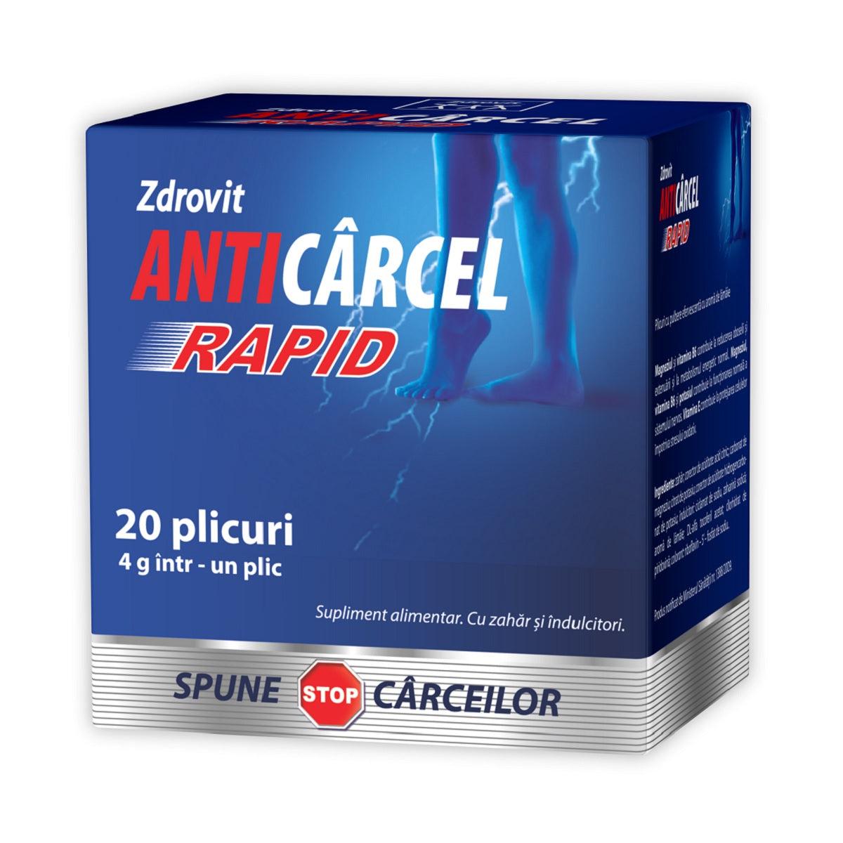 Anticarcel Rapid, 20 plicuri, Zdrovit