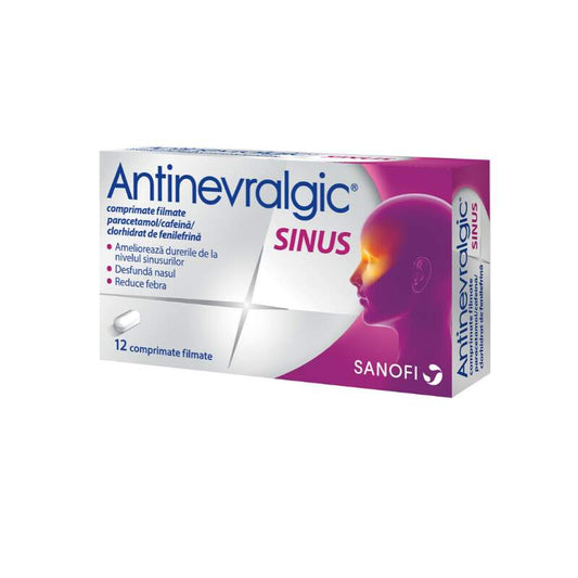 Antinevralgic Sinus, 12 comprimate filmate, Sanofi