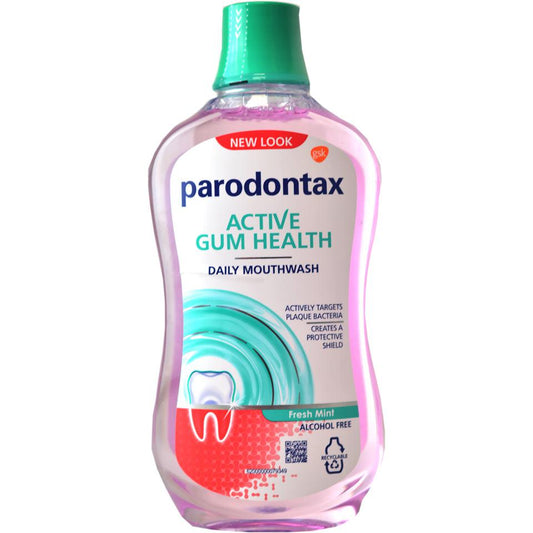 Apa de gura Active Gum Health Fresh Mint Parodontax, 500 ml, Gsk-