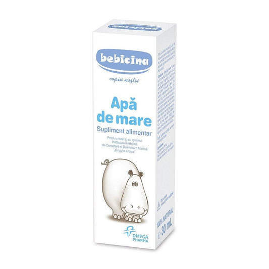 Apa de mare pentru igiena nazala, Bebicina, 30 ml, Omega Pharma