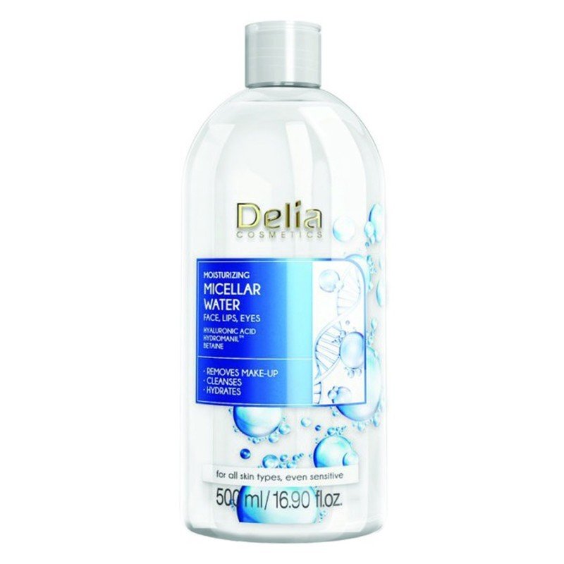 Apa micelara, Moisturising Acid Hyaluronic 500 ml, Delia Cosmetics