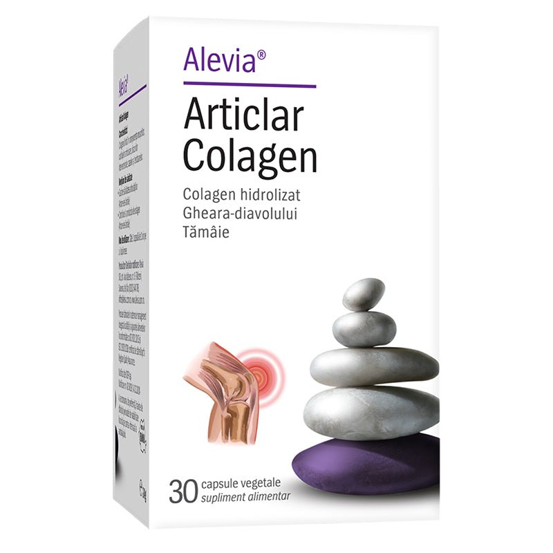 Articlar Colagen, 30 capsule vegetale, Alevia - 6423602017612