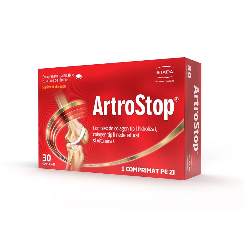 ArtroStop Colagen, 30 comprimate masticabile, Stada