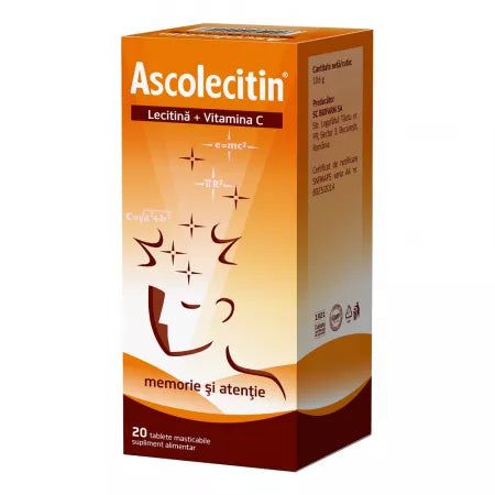 Ascolecitin, 20 comprimate, Biofarm-