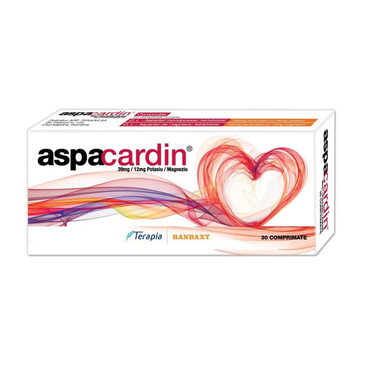 Aspacardin, 39 miligrame/12 miligrame, 30 comprimate, Terapia