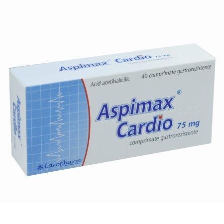 Aspimax Cardio, 75 mg, 40 comprimate, Laropharm-