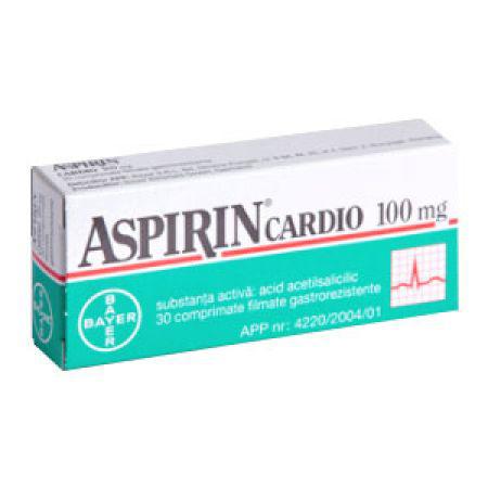 Aspirin Cardio, 100 mg, 30 comprimate gastrorezistente, Bayer-