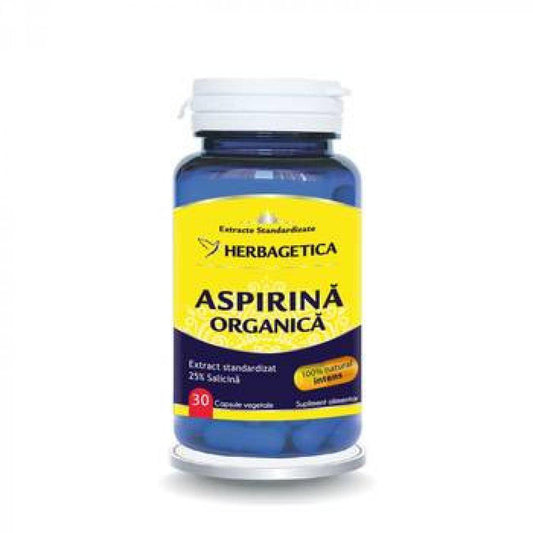 Aspirina Organica, 30 capsule, Herbagetica-