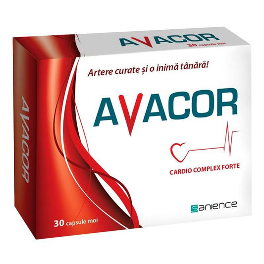 Avacor cardio complex forte, 30 capsule, Sanience