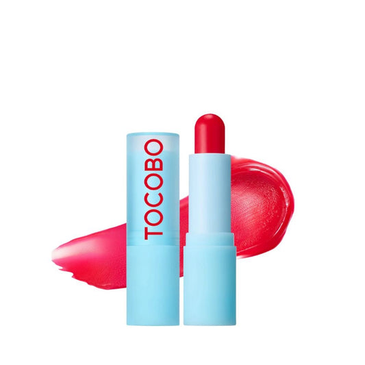 Balsam de buze Glass Tinted Lip Balm, nuanta 011 Flush Cherry, 3.5g, TOCOBO - 8809835060072