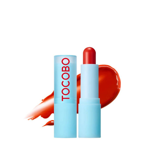 Balsam de buze Glass Tinted Lip Balm, nuanta 013 Tangerine Red, 3.5g, TOCOBO - 8809835060096