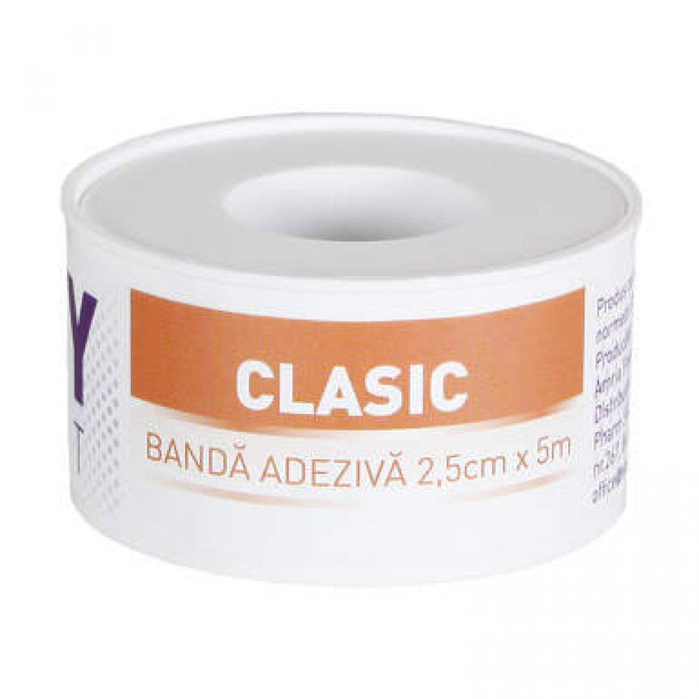 Banda adeziva Clasic, 2.5 cm x 5 m, Easy Plast