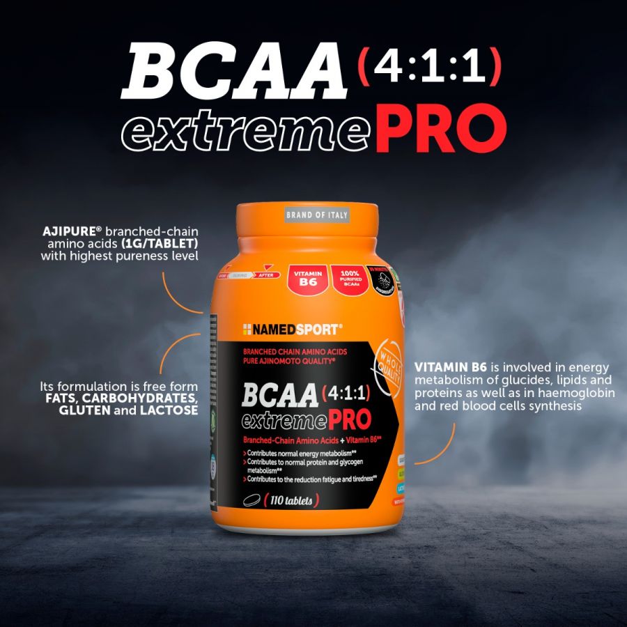 BCAA 4:1:1 extremePRO, 110 comprimate, Named Sport