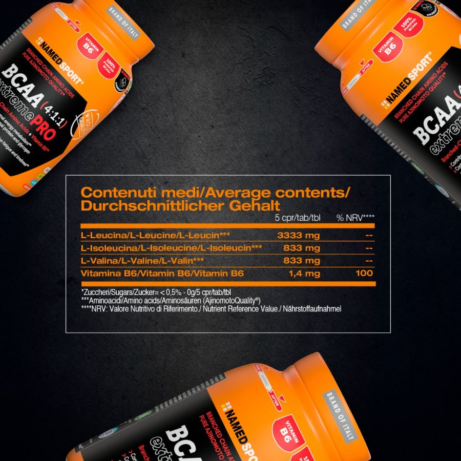 BCAA 4:1:1 extremePRO, 110 comprimate, Named Sport-