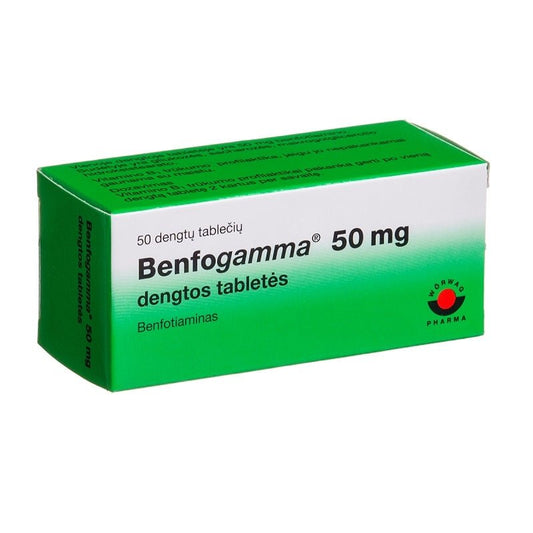 Benfogamma, 50 mg, 50 drajeuri, Worwag Pharma-