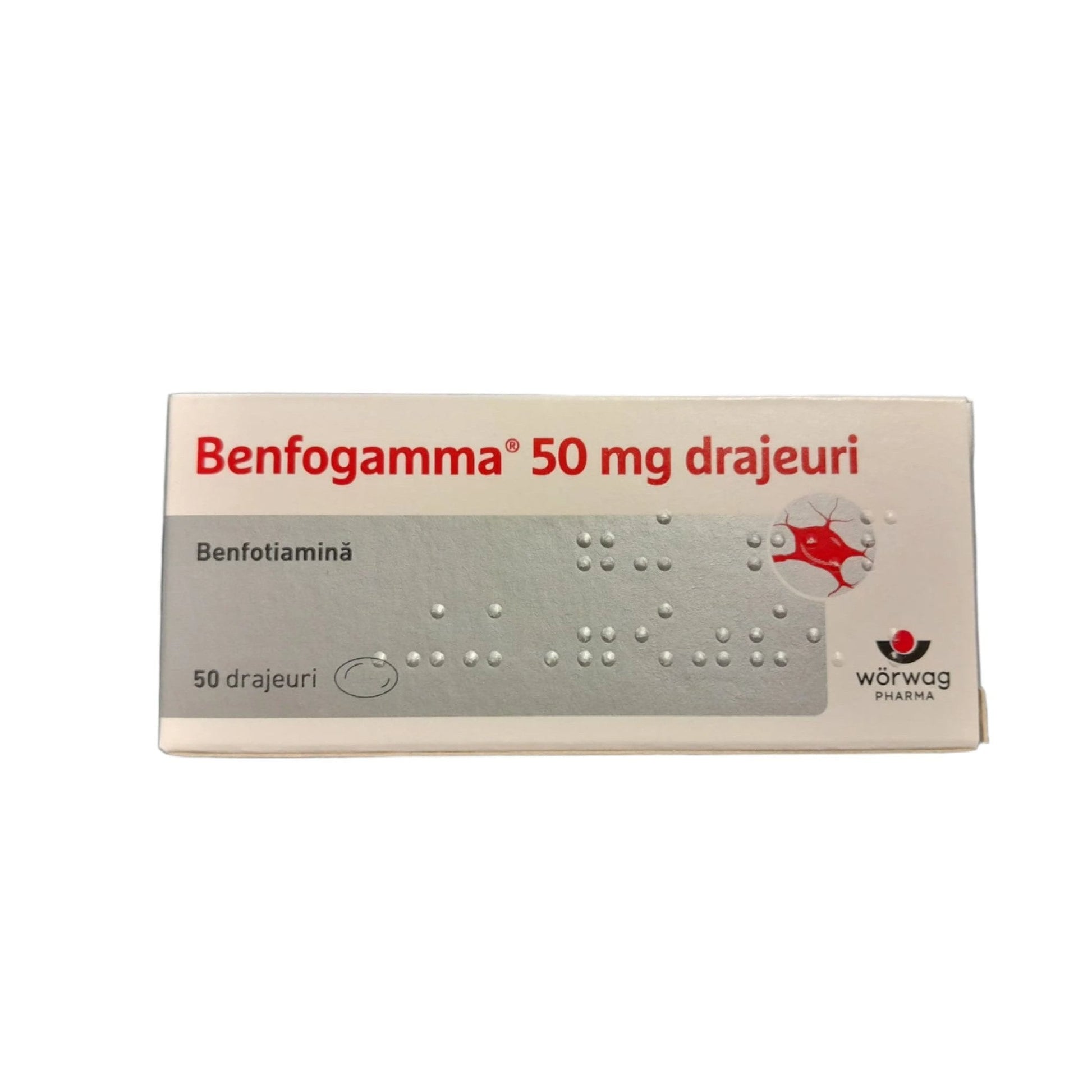 Benfogamma, 50 mg, 50 drajeuri, Worwag Pharma